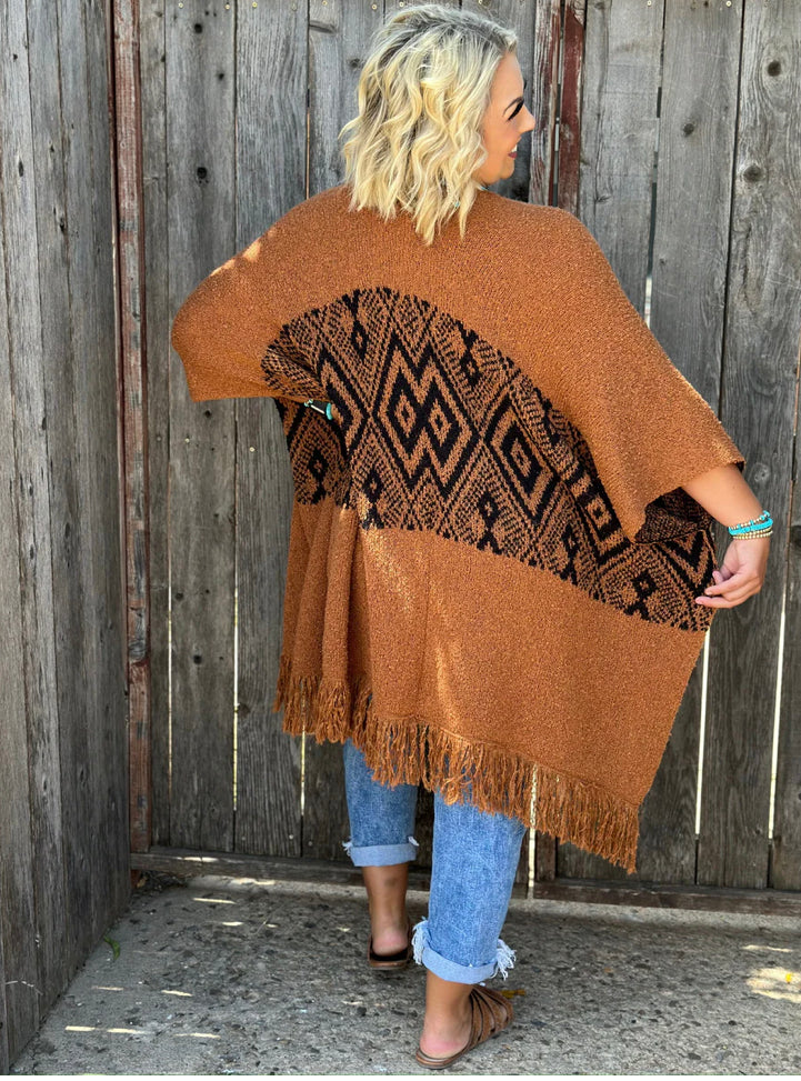 Rust Aztec kimono